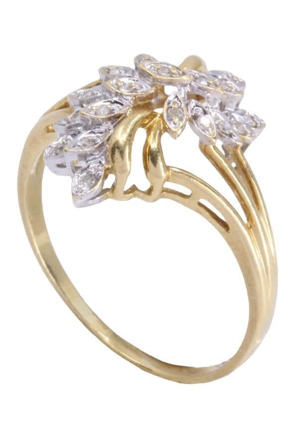 BAGUE MODERNE DIAMANTS — vue 5