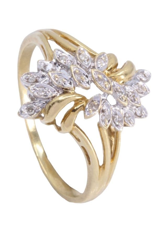 BAGUE MODERNE DIAMANTS — vue 4