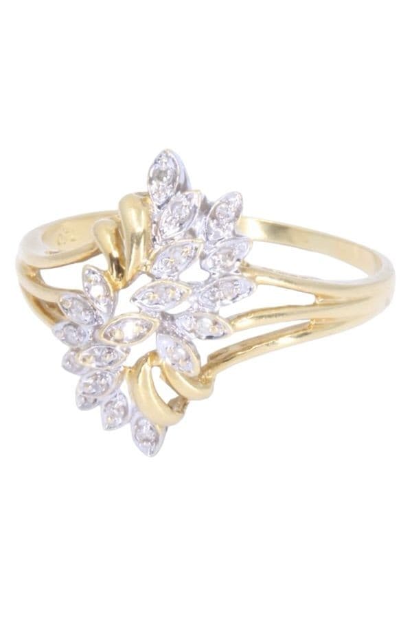 BAGUE MODERNE DIAMANTS — vue 6
