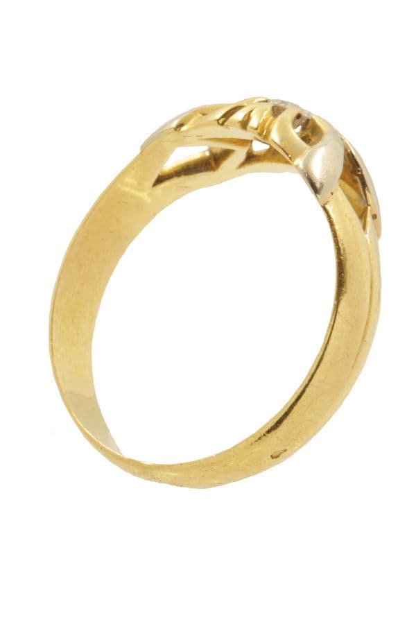 SOLITAIRE MIXTE DIAMANT 0.24 CARAT — vue 5