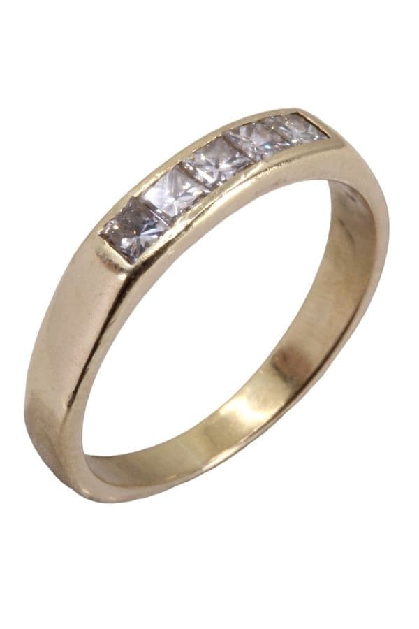 DEMI-ALLIANCE DIAMANTS PRINCESSE — vue 3