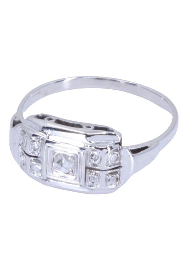 BAGUE  ART-DÉCO DIAMANT — vue 6
