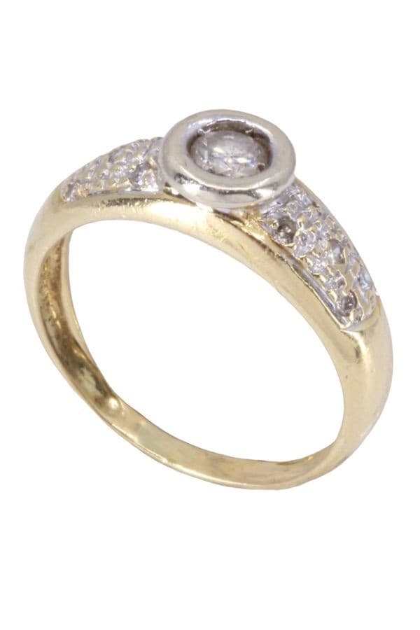 SOLITAIRE DIAMANTS 0.20 CARAT — vue 3