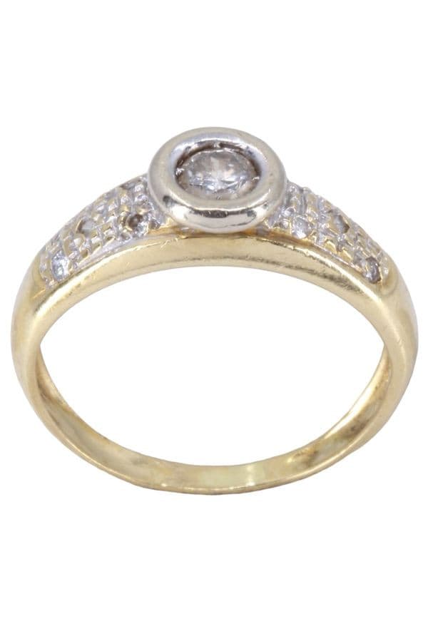 SOLITAIRE DIAMANTS 0.20 CARAT — vue 1