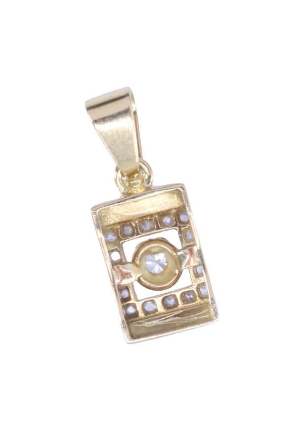 PENDENTIF TANK DIAMANTS — vue 3