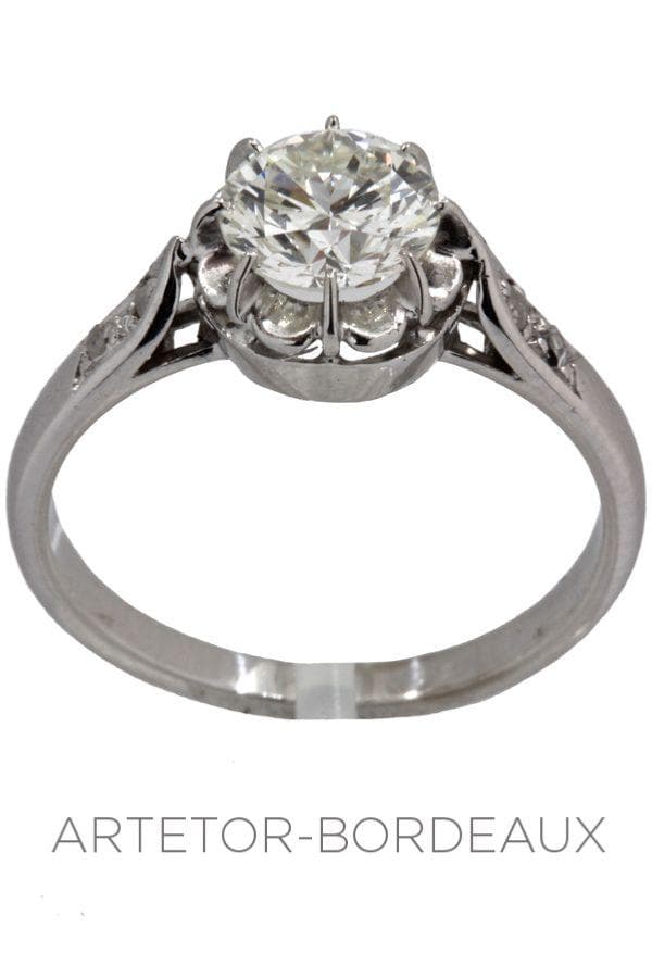SOLITAIRE DIAMANT ANCIEN 1.21 CARAT