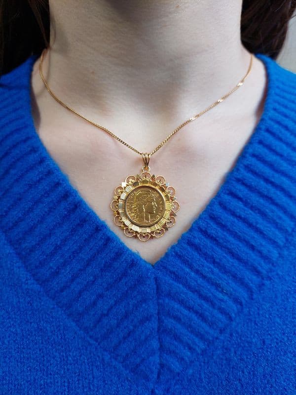 PENDENTIF 20 FRANCS MARIANNE — vue 2