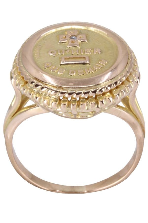 BAGUE MÉDAILLE D'AMOUR AUGIS DIAMANT