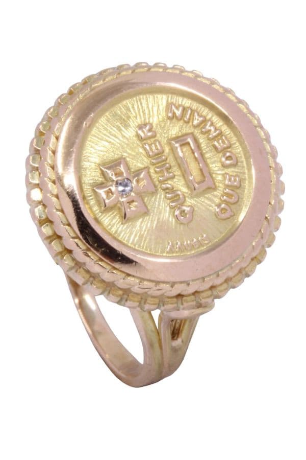 BAGUE MÉDAILLE D'AMOUR AUGIS DIAMANT — vue 5