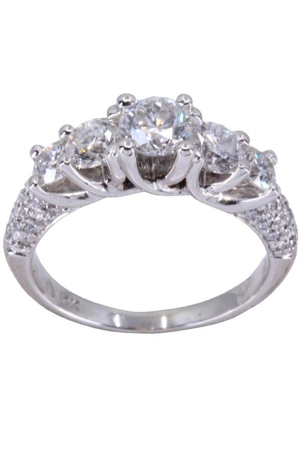 BAGUE JARRETIÈRE MODERNE DIAMANTS — vue 1