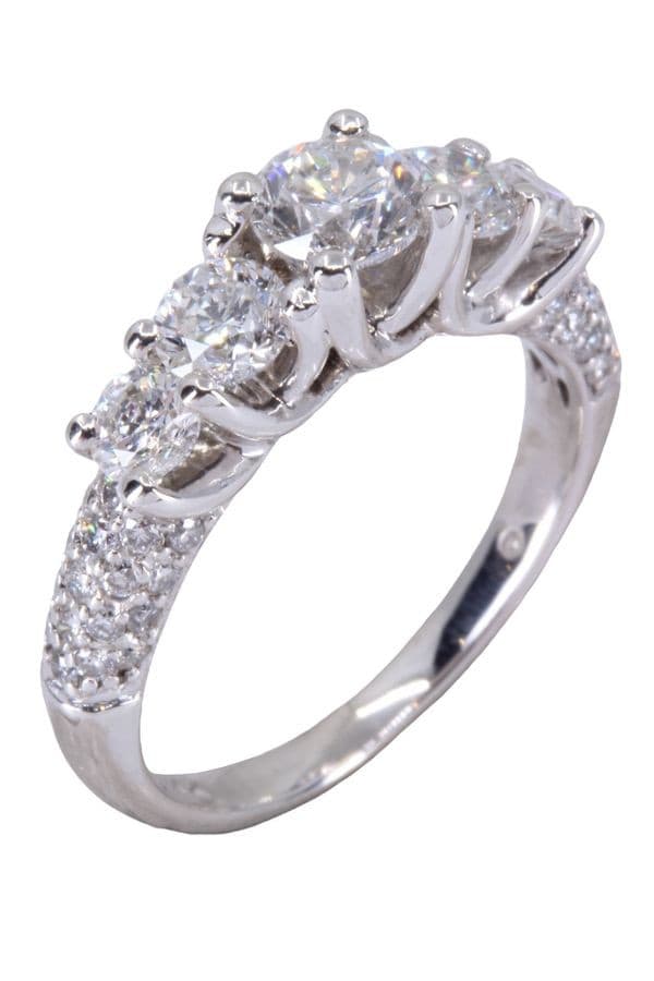 BAGUE JARRETIÈRE MODERNE DIAMANTS — vue 3