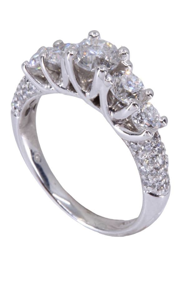 BAGUE JARRETIÈRE MODERNE DIAMANTS — vue 4