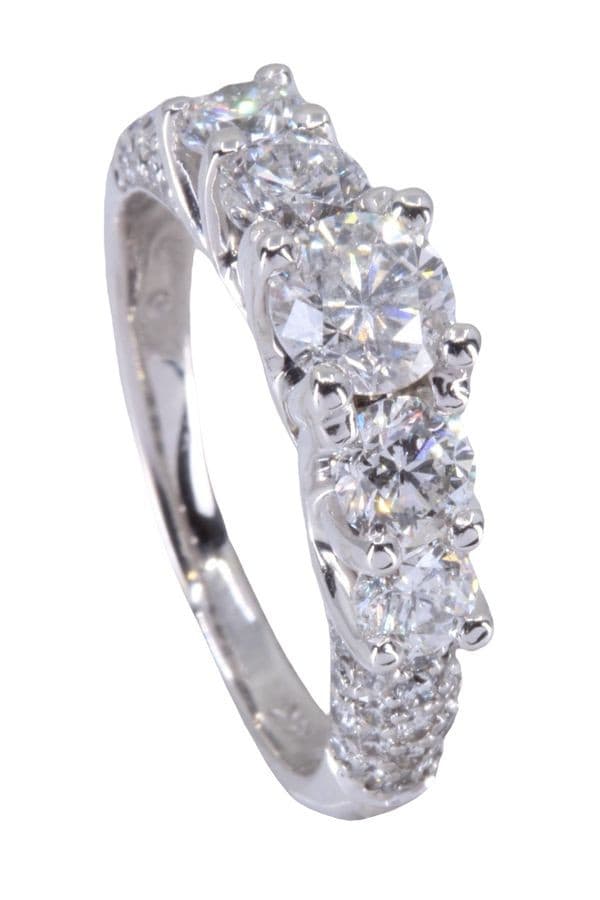 BAGUE JARRETIÈRE MODERNE DIAMANTS — vue 5