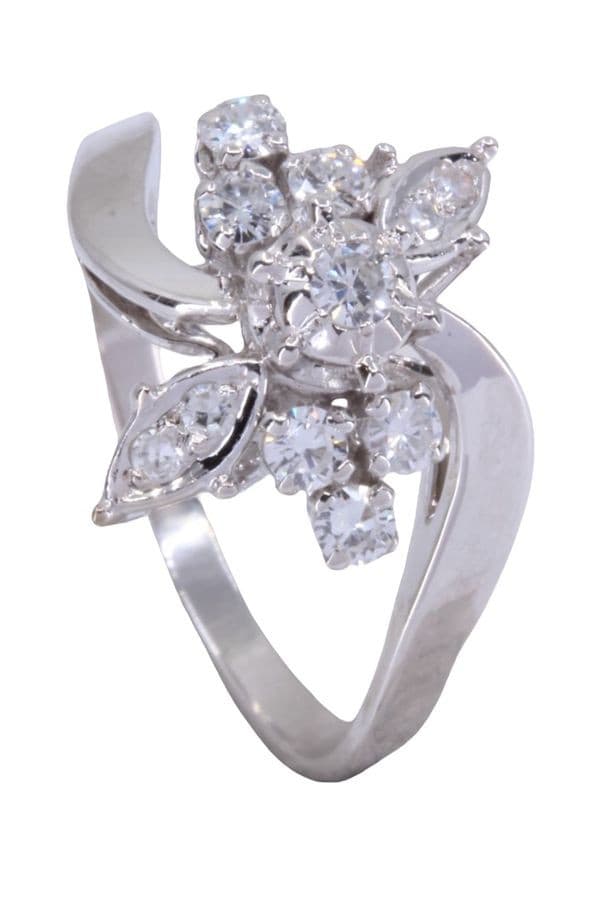 BAGUE FLEUR DIAMANTS — vue 4