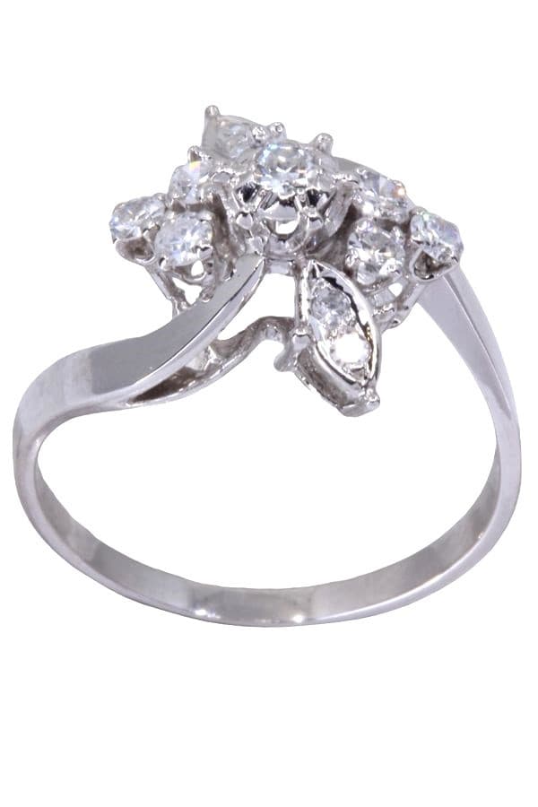 BAGUE FLEUR DIAMANTS — vue 1