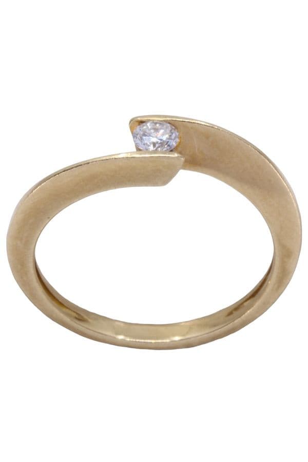 SOLITAIRE DIAMANT 0.13 CARAT — vue 1