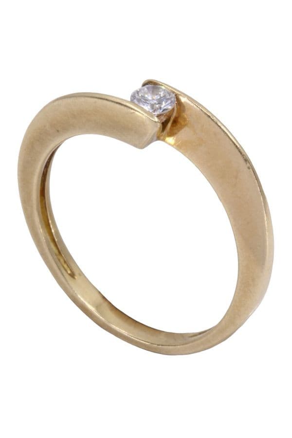 SOLITAIRE DIAMANT 0.13 CARAT — vue 5