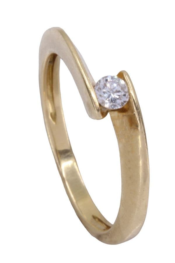 SOLITAIRE DIAMANT 0.13 CARAT — vue 4