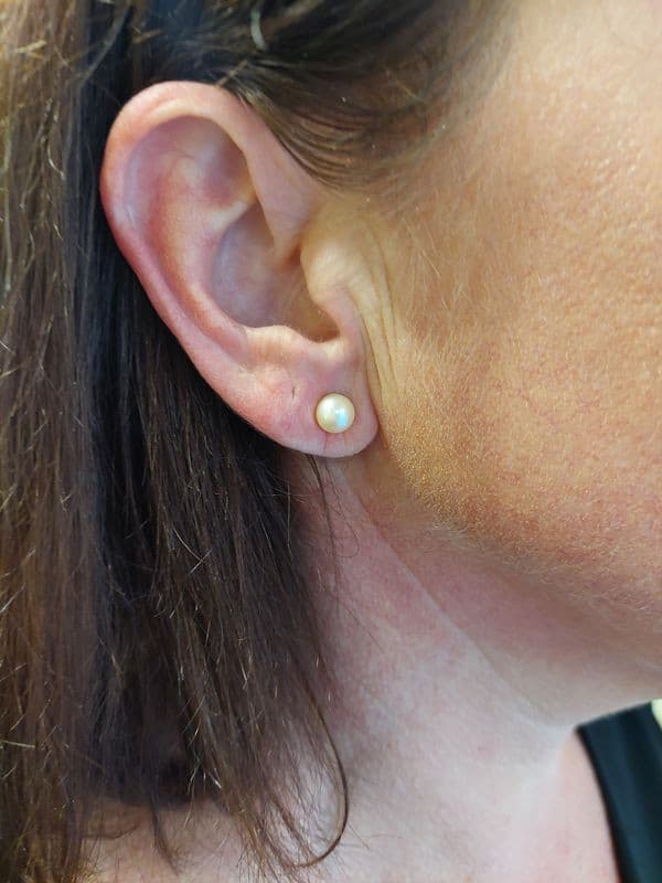 BOUCLES D'OREILLES PERLES — vue 2
