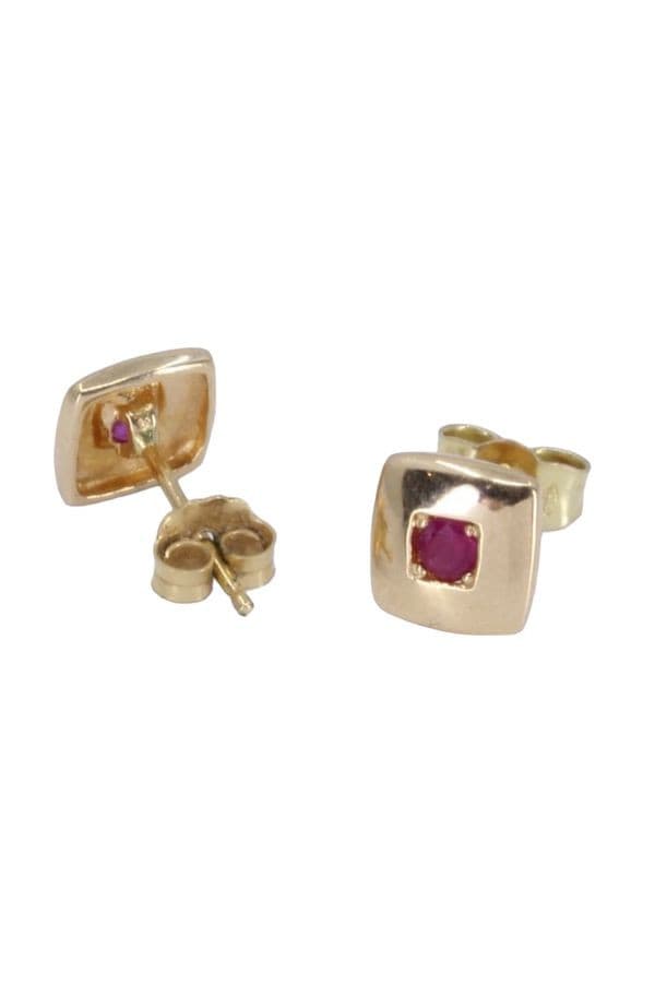 BOUCLES D'OREILLES RUBIS — vue 3