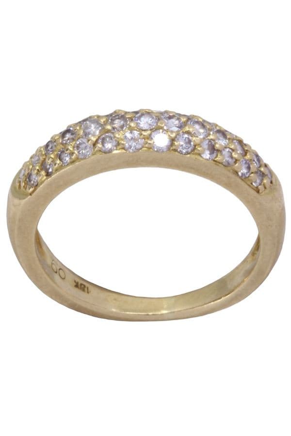 BAGUE JONC DIAMANTÉ — vue 1