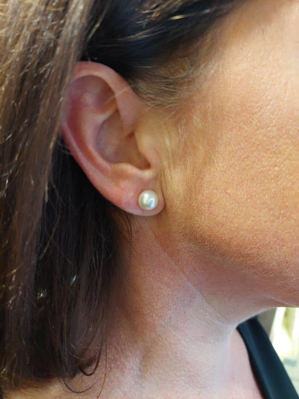 BOUCLES D'OREILLES PERLES D'AKOYA — vue 2