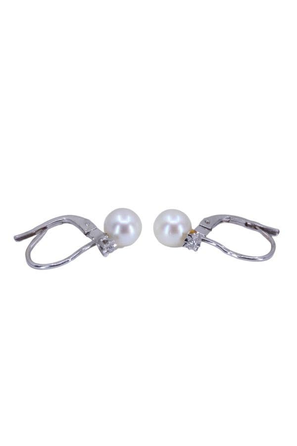 DORMEUSES PERLES ET DIAMANTS — vue 3