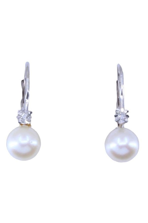 DORMEUSES PERLES ET DIAMANTS — vue 1