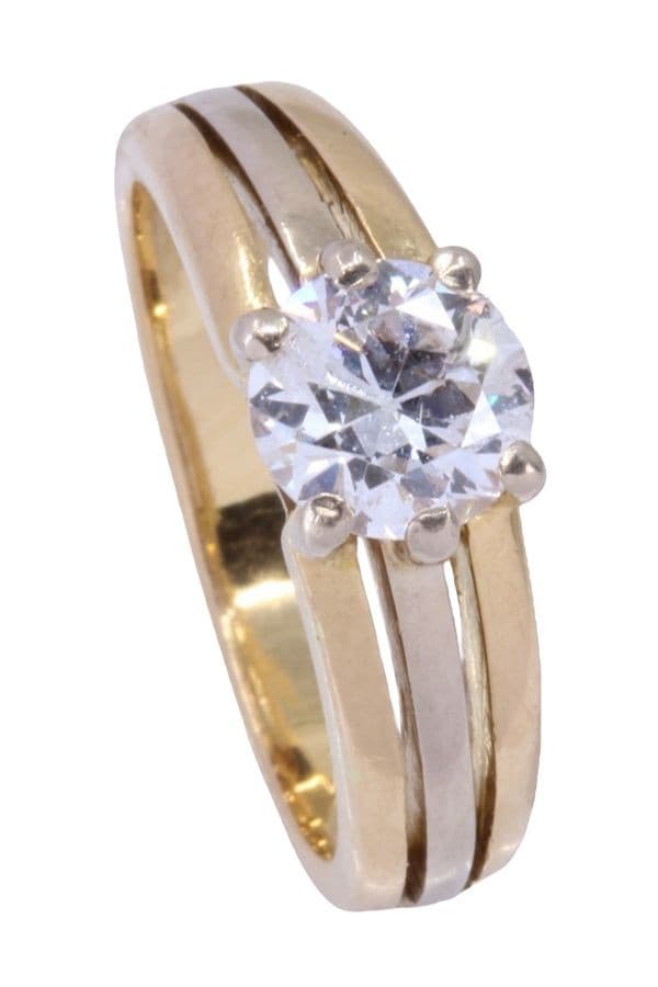 SOLITAIRE DIAMANT 1 CARAT — vue 3