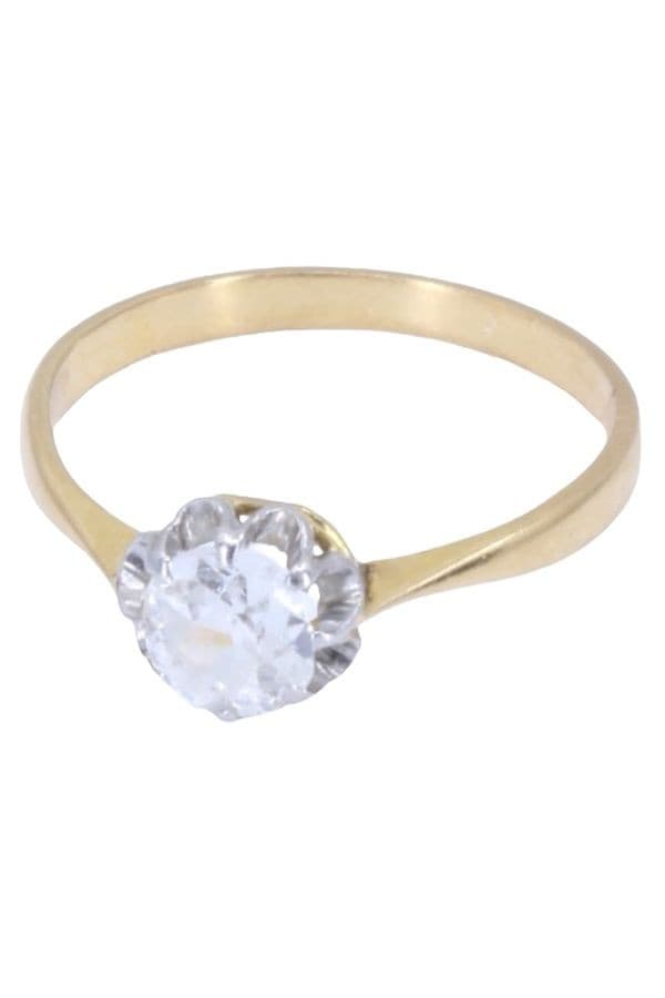 SOLITAIRE ANCIEN DIAMANT 0.40 CARAT — vue 6