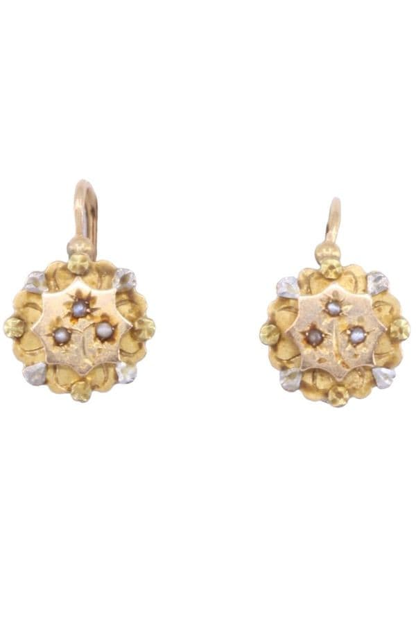 DORMEUSES PERLES NAPOLÉON III — vue 1