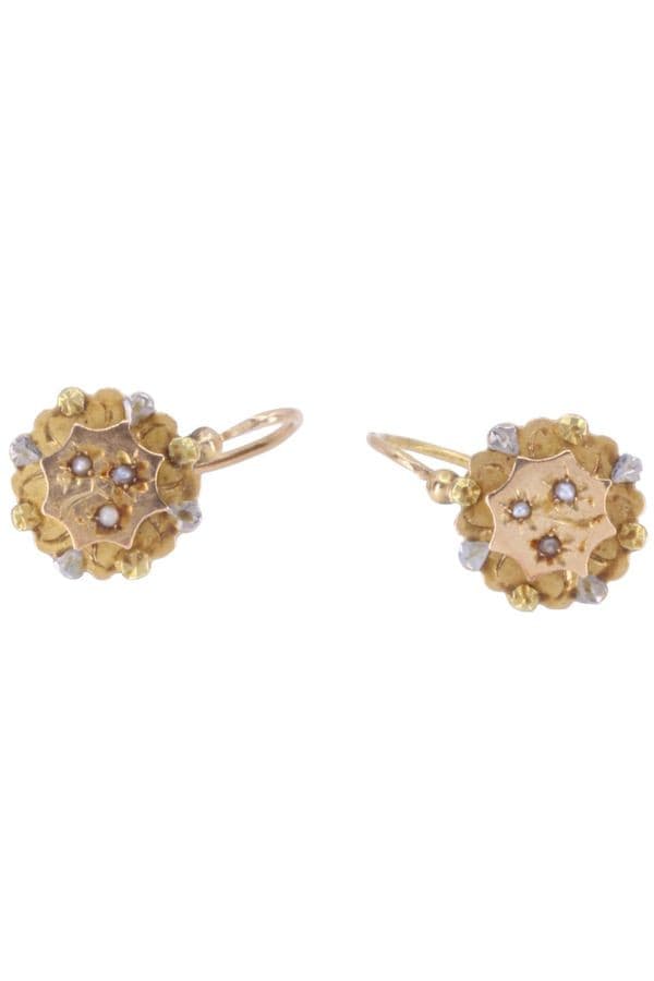 DORMEUSES PERLES NAPOLÉON III — vue 2