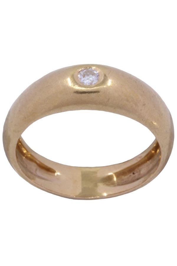 BAGUE JONC ANGLAIS DIAMANT — vue 1