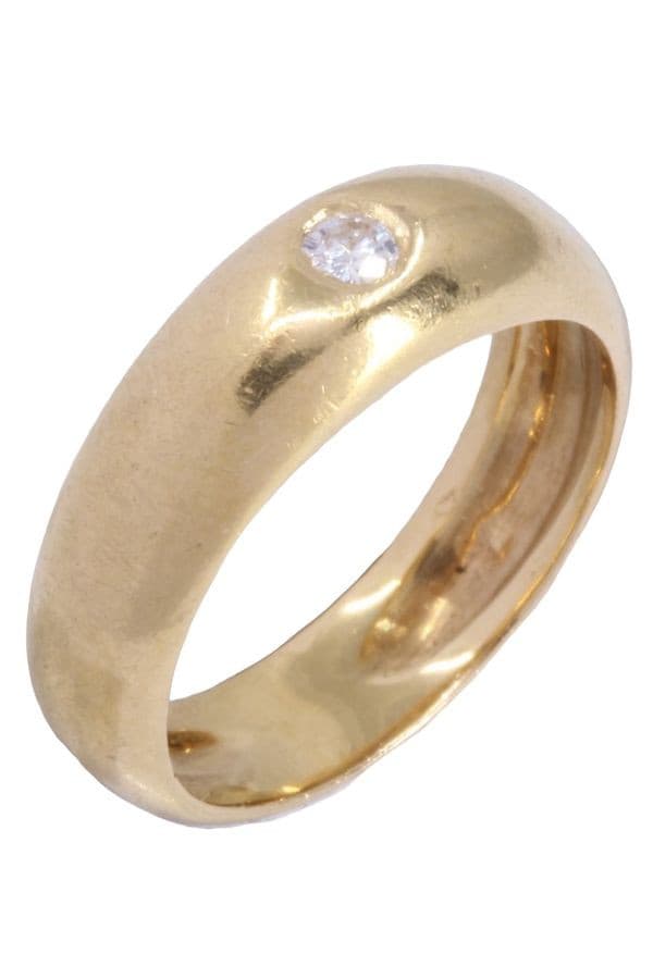 BAGUE JONC ANGLAIS DIAMANT — vue 3