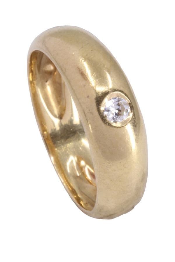 BAGUE JONC ANGLAIS DIAMANT — vue 4