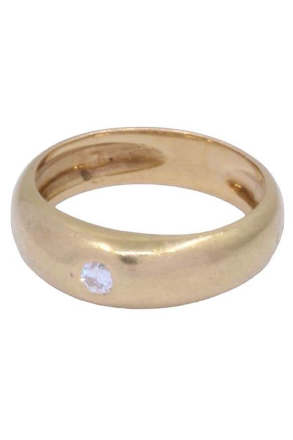 BAGUE JONC ANGLAIS DIAMANT — vue 5