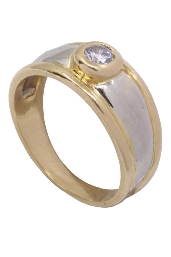 BAGUE JONC DIAMANT 2 ORS — vue 5
