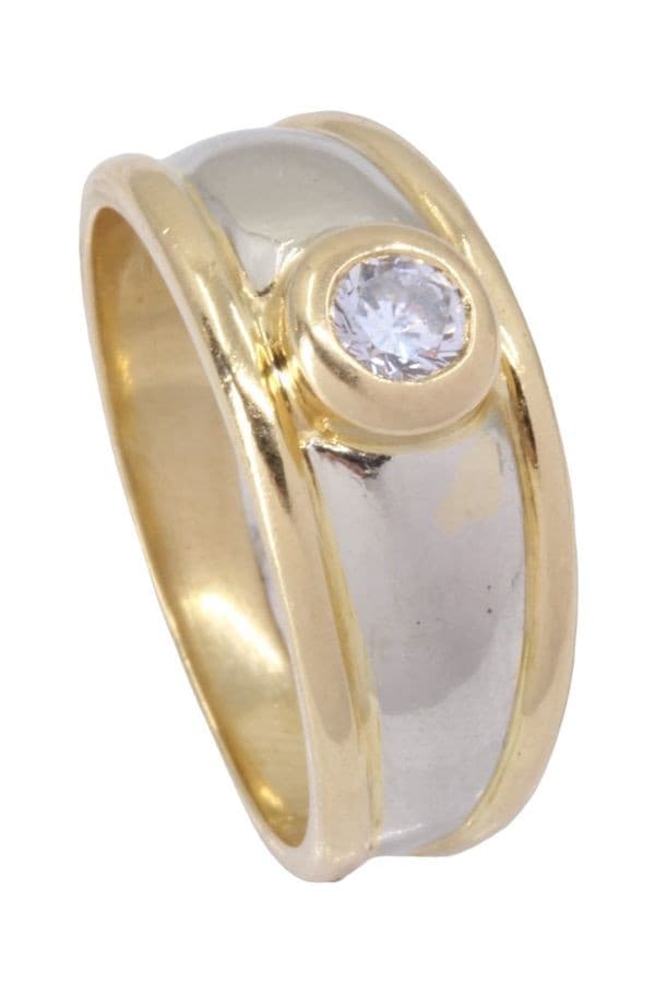 BAGUE JONC DIAMANT 2 ORS — vue 4