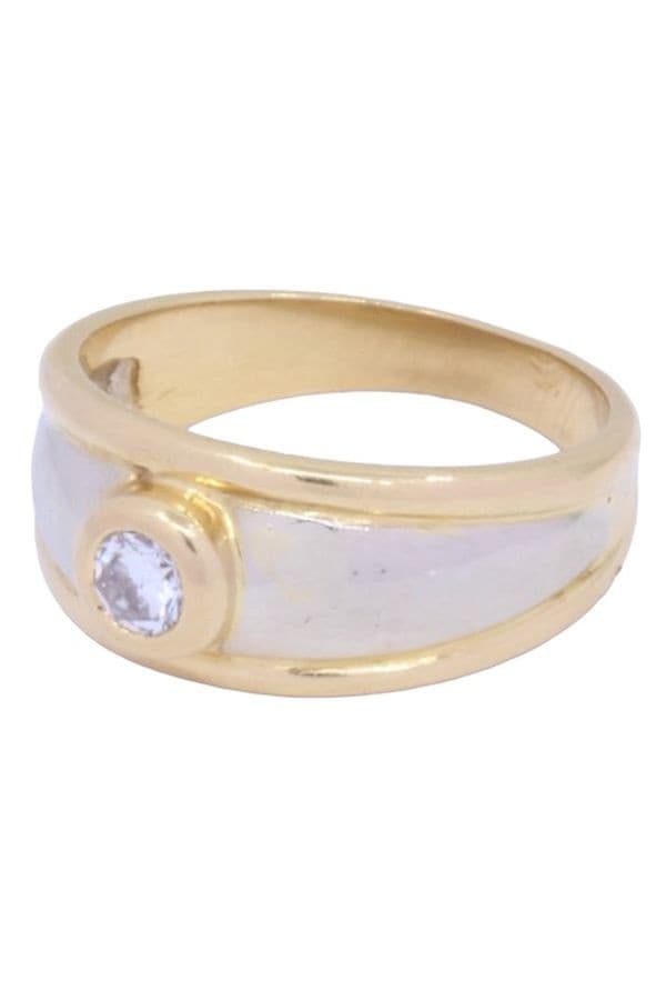BAGUE JONC DIAMANT 2 ORS — vue 6