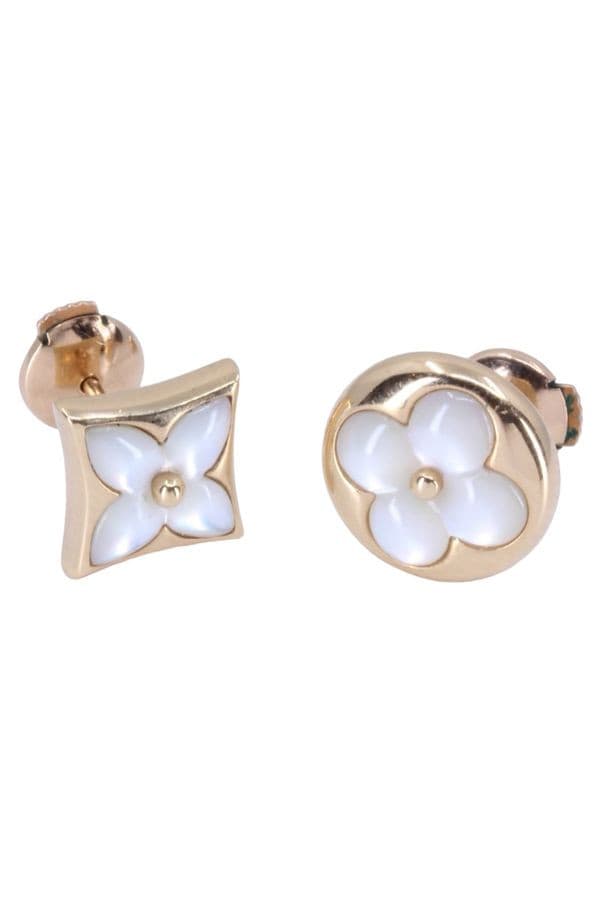 PUCES D'OREILLES LOUIS VUITTON "COLOR BLOSSOM STAR" — vue 3