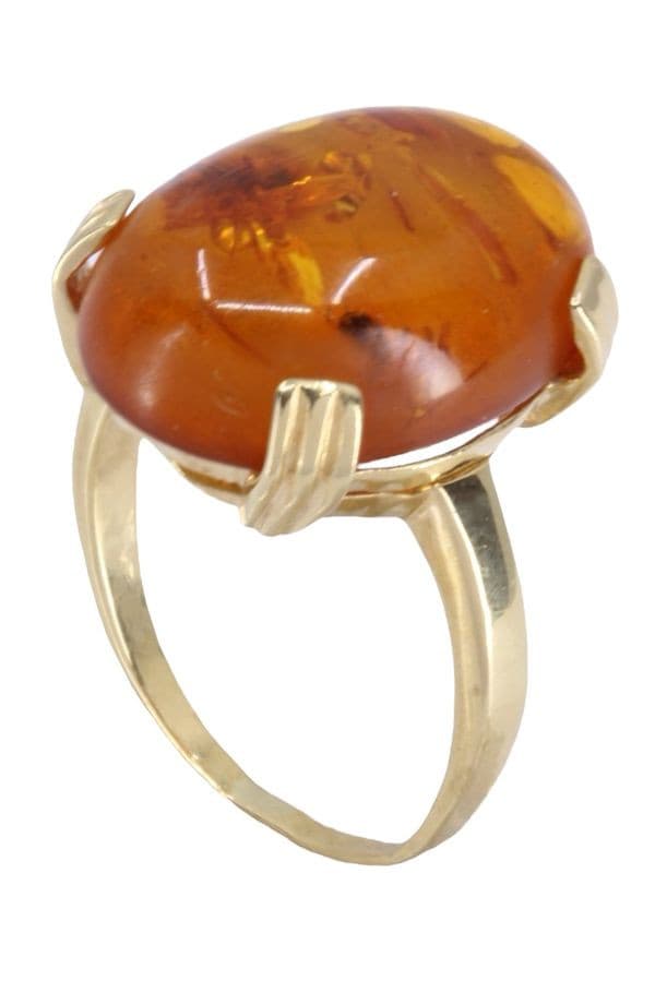 BAGUE MODERNE AMBRE — vue 5