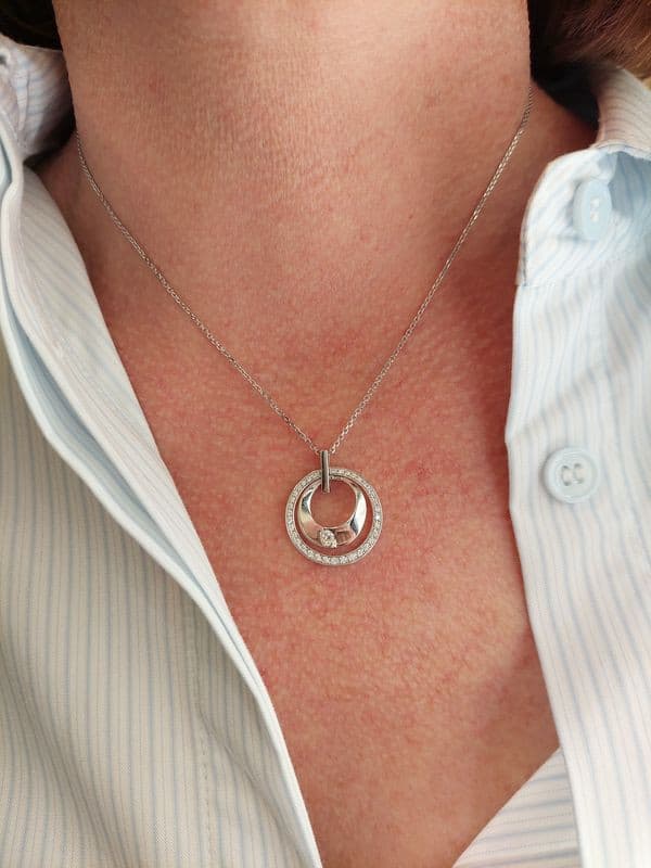 COLLIER GAREL "ENVOL" DIAMANTS — vue 2