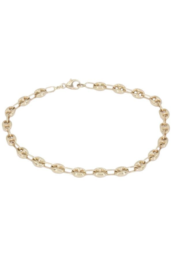 BRACELET MAILLE GRAIN DE CAFÉ — vue 1