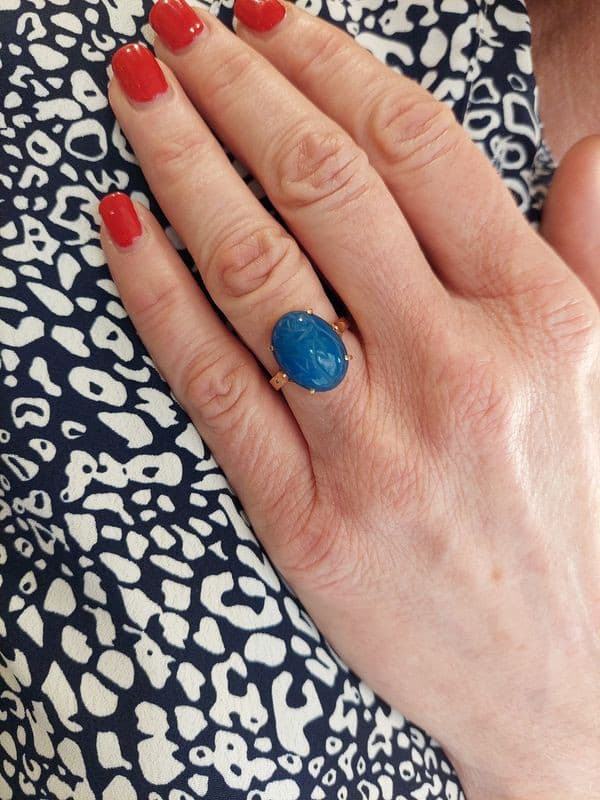 BAGUE MODERNE SCARABÉE — vue 2