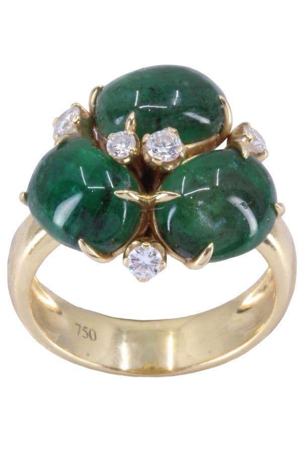 BAGUE MODERNE DIAMANTS — vue 1