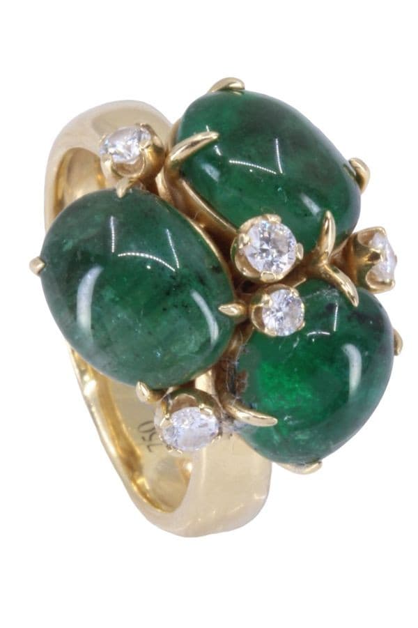 BAGUE MODERNE DIAMANTS — vue 4