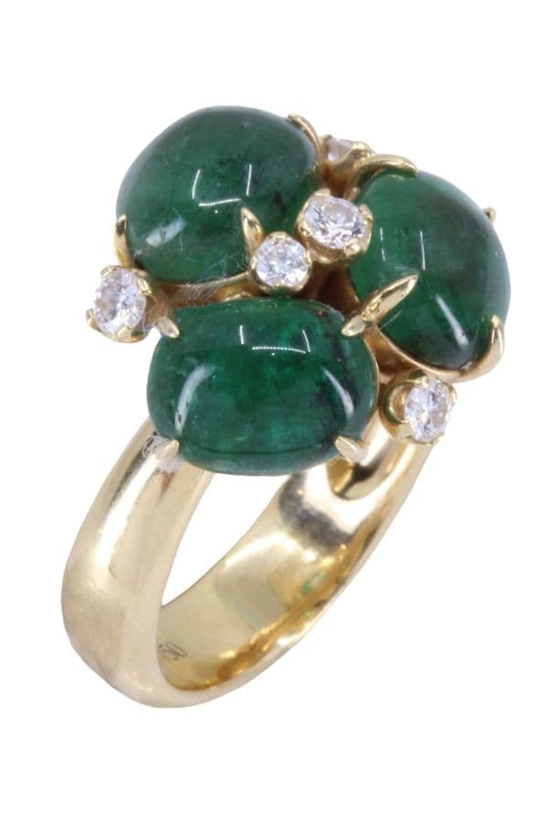 BAGUE MODERNE DIAMANTS — vue 3