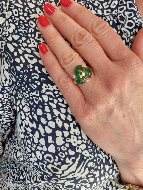 BAGUE MODERNE DIAMANTS — vue 2