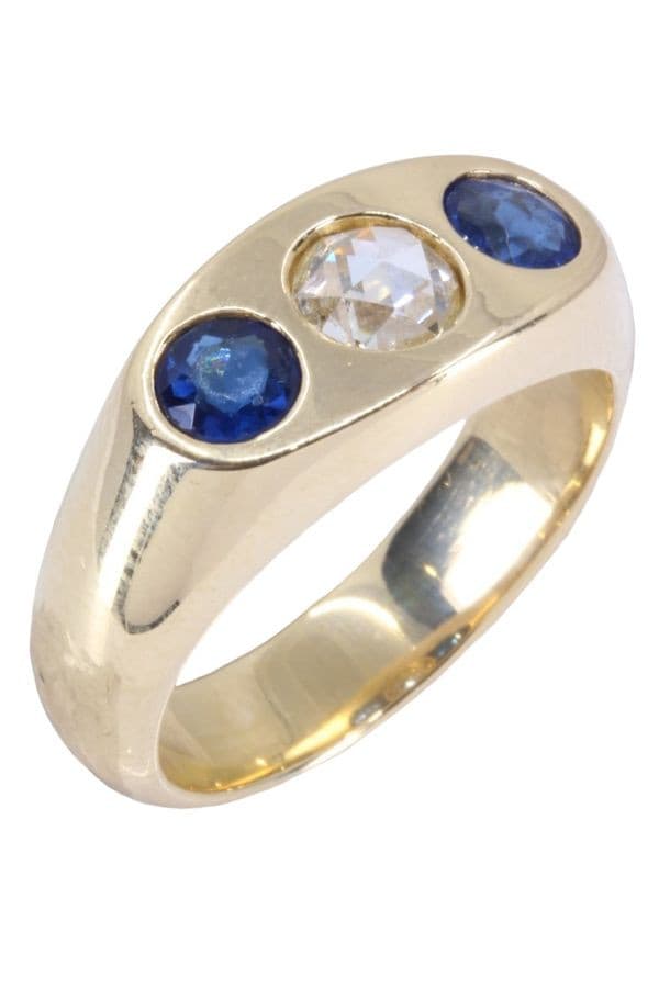 BAGUE JONC DIAMANT — vue 3