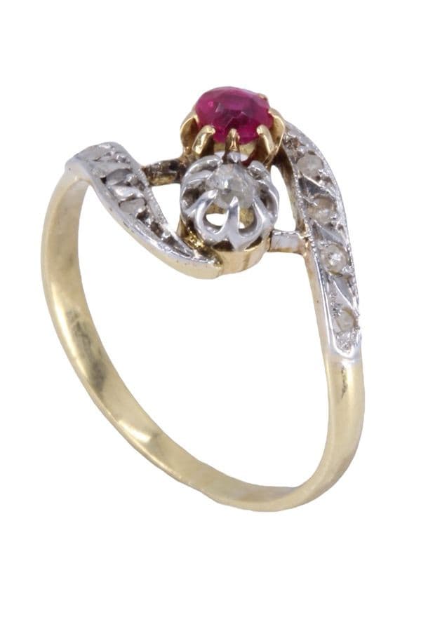 TOI ET MOI ANCIEN RUBIS ET DIAMANTS — vue 5